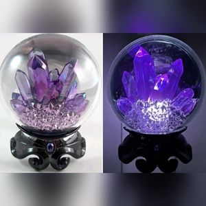 NEW Bath & Body Works Purple Witch Crystal Ball Nightlight Wallflower Plug-In